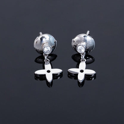 ¡®Lume Jewels¡¯VIDYLLE SILVER DIAMOND MINI DROP EARRINGS
