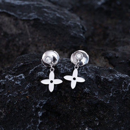¡®Lume Jewels¡¯VIDYLLE SILVER DIAMOND MINI DROP EARRINGS