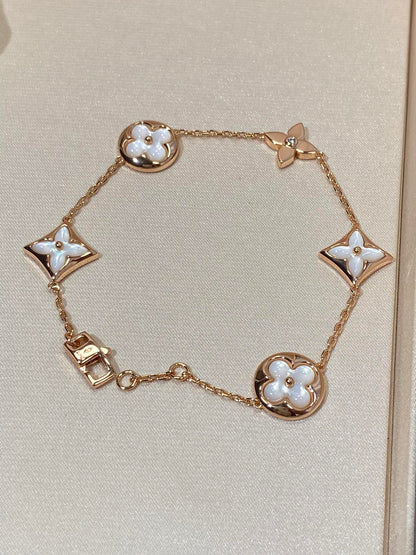 ¡®Lume Jewels¡¯STAR AND SUN 5 MOTIF MOP PINK GOLD BRACELET