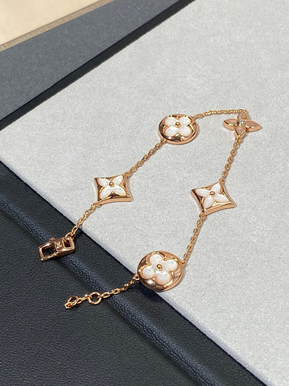 ¡®Lume Jewels¡¯STAR AND SUN 5 MOTIF MOP PINK GOLD BRACELET
