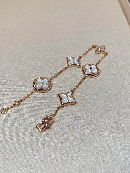 ¡®Lume Jewels¡¯STAR AND SUN 5 MOTIF MOP PINK GOLD BRACELET
