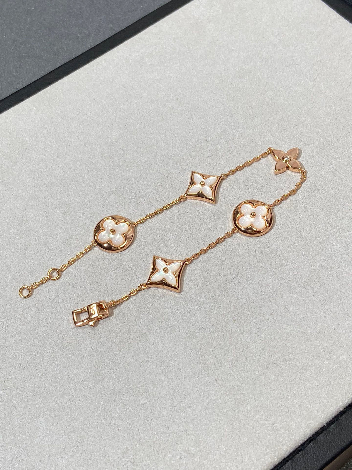¡®Lume Jewels¡¯STAR AND SUN 5 MOTIF MOP PINK GOLD BRACELET