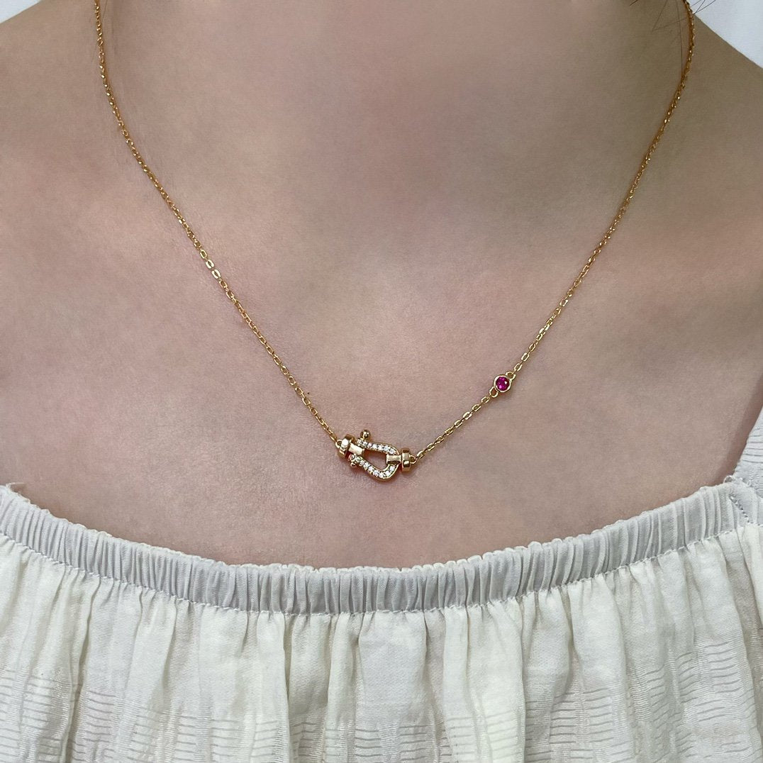 ¡®Lume Jewels¡¯FORCE 10 DIAMOND PINK GOLD NECKLACE