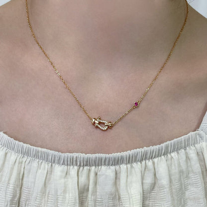 ¡®Lume Jewels¡¯FORCE 10 DIAMOND PINK GOLD NECKLACE