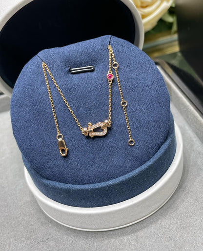 ¡®Lume Jewels¡¯FORCE 10 DIAMOND PINK GOLD NECKLACE