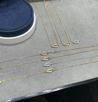 ¡®Lume Jewels¡¯FORCE 10 DIAMOND PINK GOLD NECKLACE