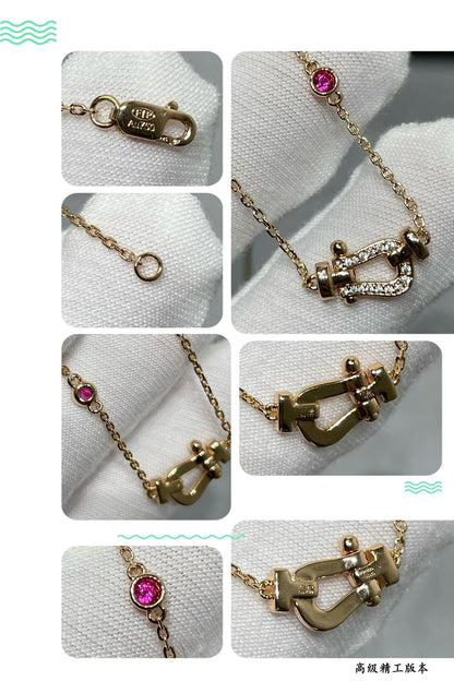 ¡®Lume Jewels¡¯FORCE 10 DIAMOND PINK GOLD NECKLACE