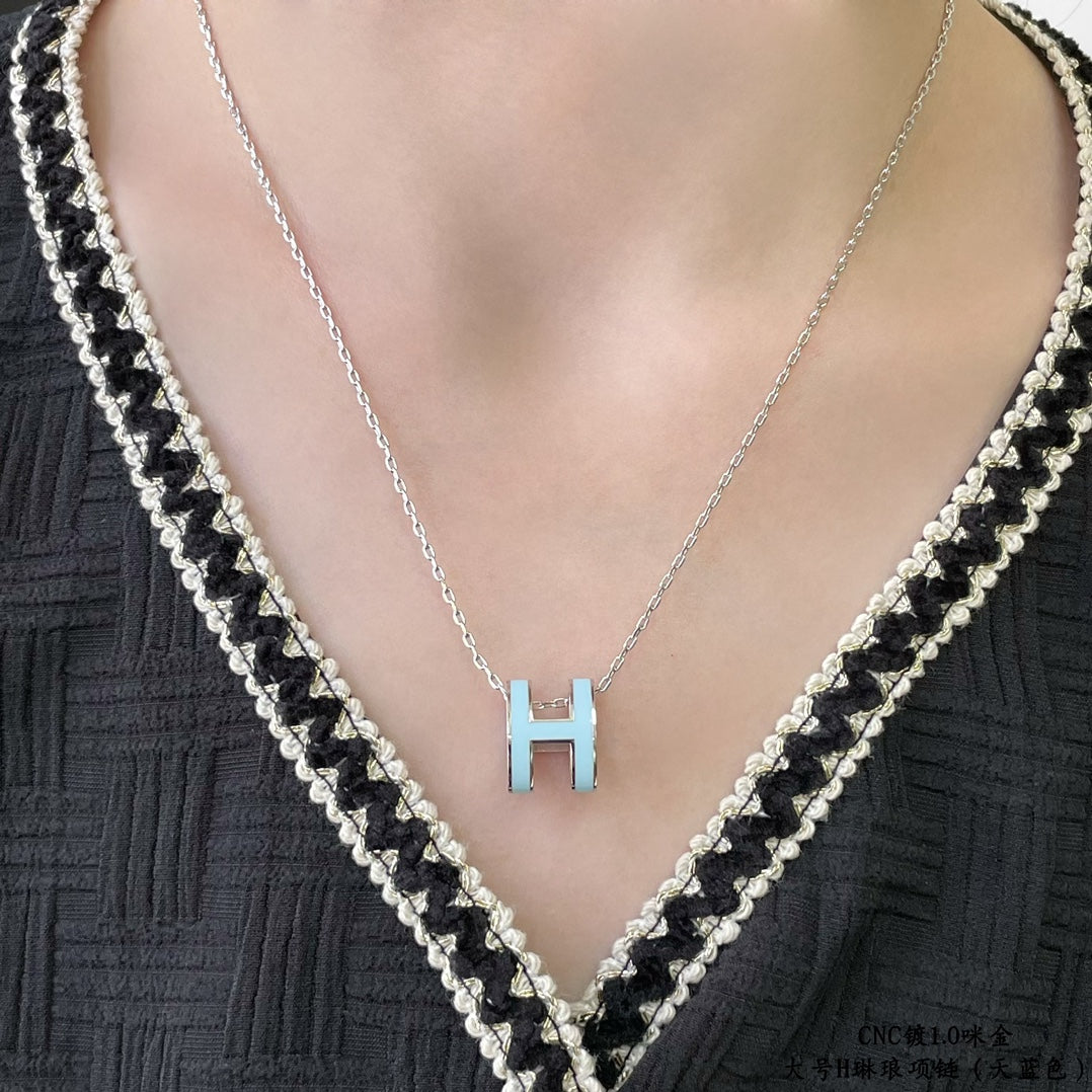 ¡®Lume Jewels¡¯POP H SKY BLUE NECKLACE