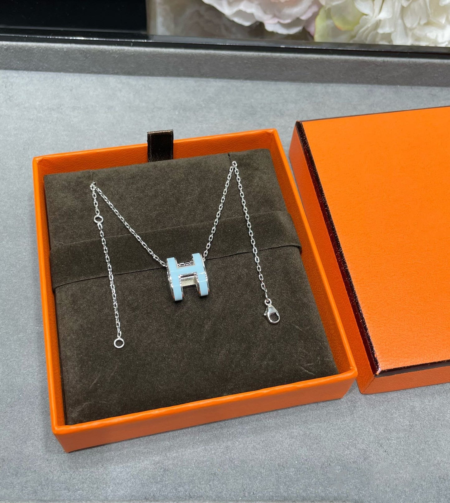 ¡®Lume Jewels¡¯POP H SKY BLUE NECKLACE