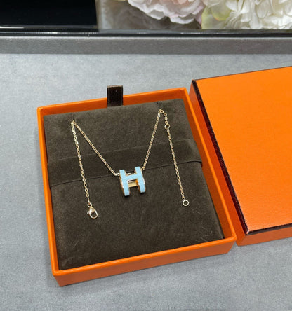 ¡®Lume Jewels¡¯POP H SKY BLUE NECKLACE