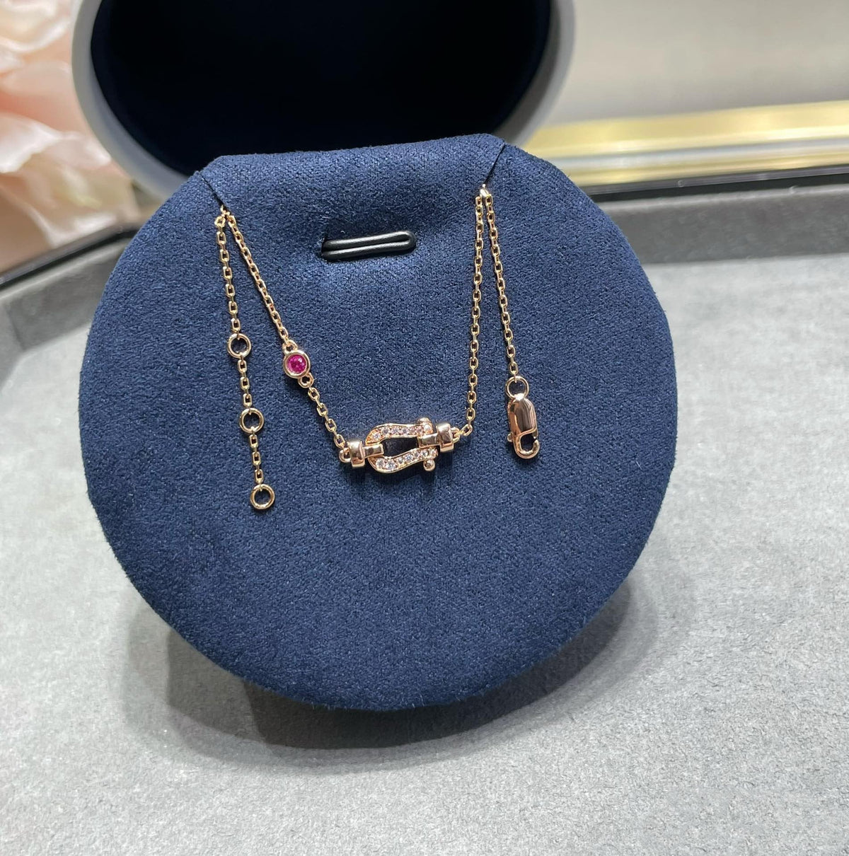¡®Lume Jewels¡¯FORCE 10 DIAMOND CHAIN LINK PINK GOLD BRACELET