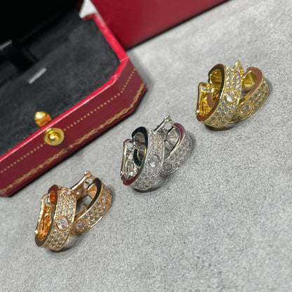 ¡®Lume Jewels¡¯LOVE 5.5MM DIAMOND PAVED EARRINGS