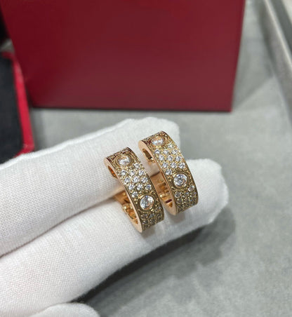 ¡®Lume Jewels¡¯LOVE 5.5MM DIAMOND PAVED EARRINGS