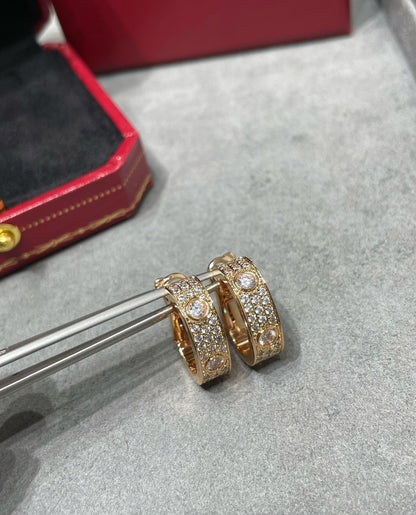 ¡®Lume Jewels¡¯LOVE 5.5MM DIAMOND PAVED EARRINGS