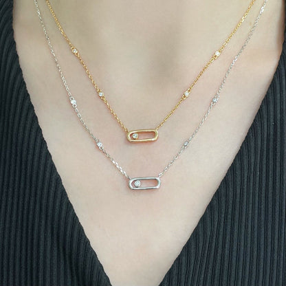 [Lume Jewels]MOVE UNO DIAMOND NECKLACE