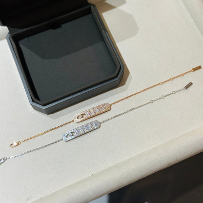 [Lume Jewels]MOVE CLASSIQUE DIAMOND PAVED BRACELET(Adjustable)