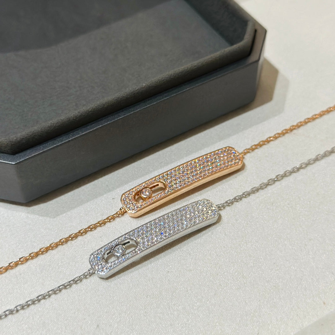 [Lume Jewels]MOVE CLASSIQUE DIAMOND PAVED BRACELET(Adjustable)