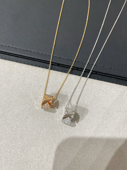 ¡®Lume Jewels¡¯LIENS EVIDENCE DIAMOND PAVED NECKLACE