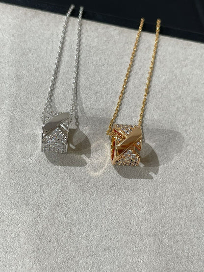 ¡®Lume Jewels¡¯LIENS EVIDENCE DIAMOND PAVED NECKLACE