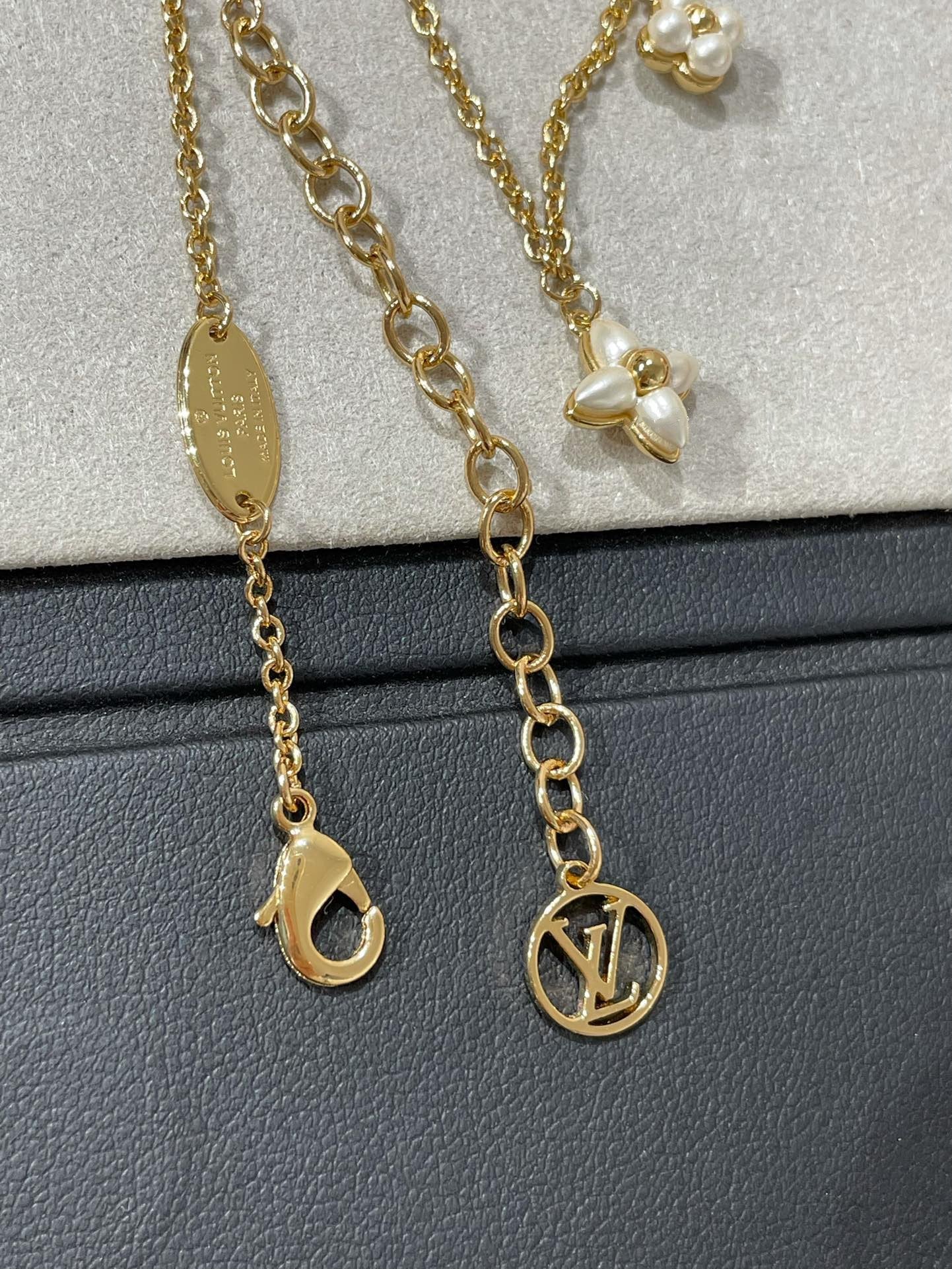 ¡®Lume Jewels¡¯FLOWERGRAM GOLD MOP DOUBLE ROW NECKLACE