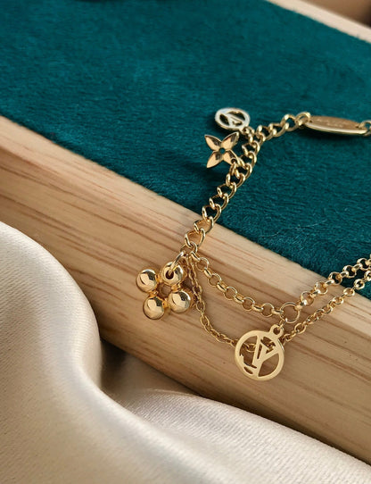 ¡®Lume Jewels¡¯BLOOMING PINK GOLD MOP BRACELET