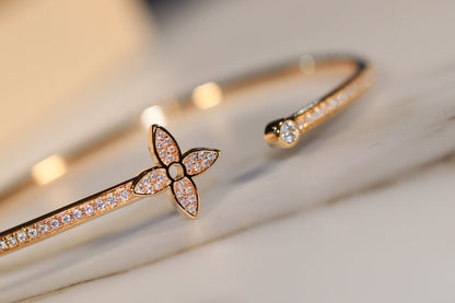 ¡®Lume Jewels¡¯IDYLLE GOLD OPEN BRACELET DIAMOND PAVED