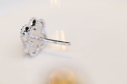 ¡®Lume Jewels¡¯CLOVER MINI TURQUOISE SILVER STUD EARRINGS