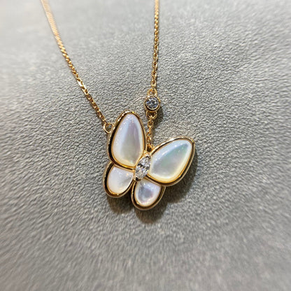¡®Lume Jewels¡¯BUTTERFLY MOP DIAMOND NECKLACE