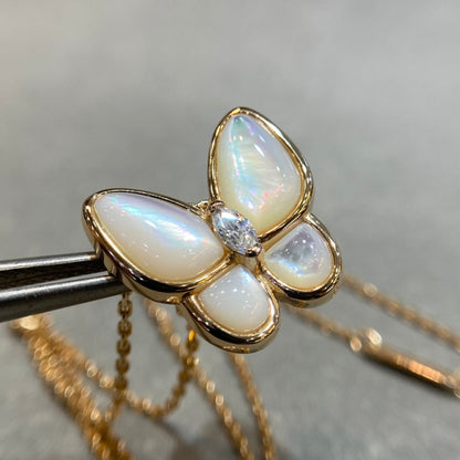 ¡®Lume Jewels¡¯BUTTERFLY MOP DIAMOND NECKLACE