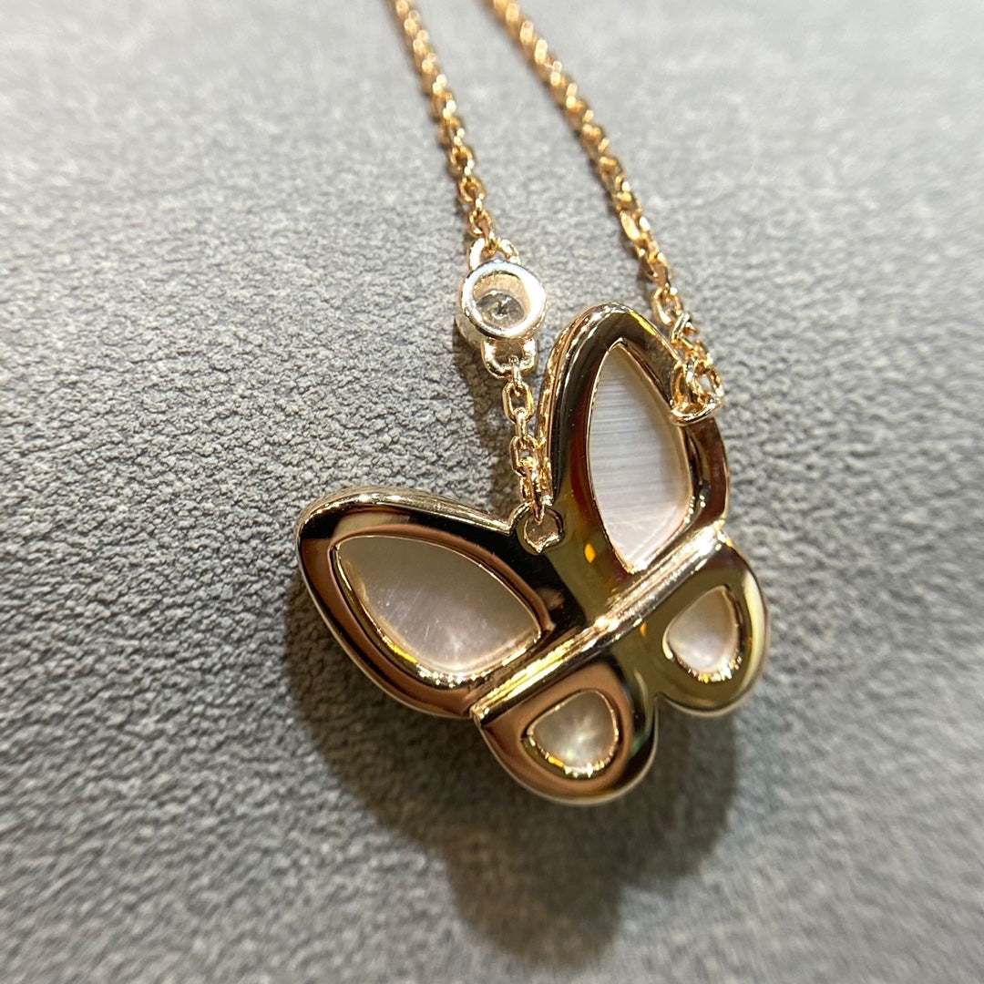 ¡®Lume Jewels¡¯BUTTERFLY MOP DIAMOND NECKLACE