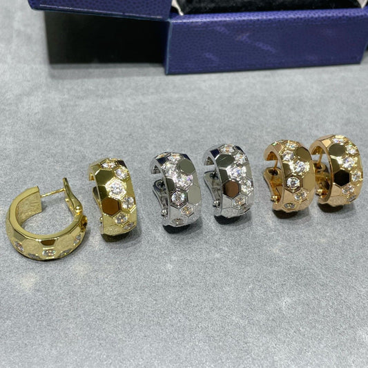 ¡®Lume Jewels¡¯BEE LOVE DIAMOND HOOP EARRINGS