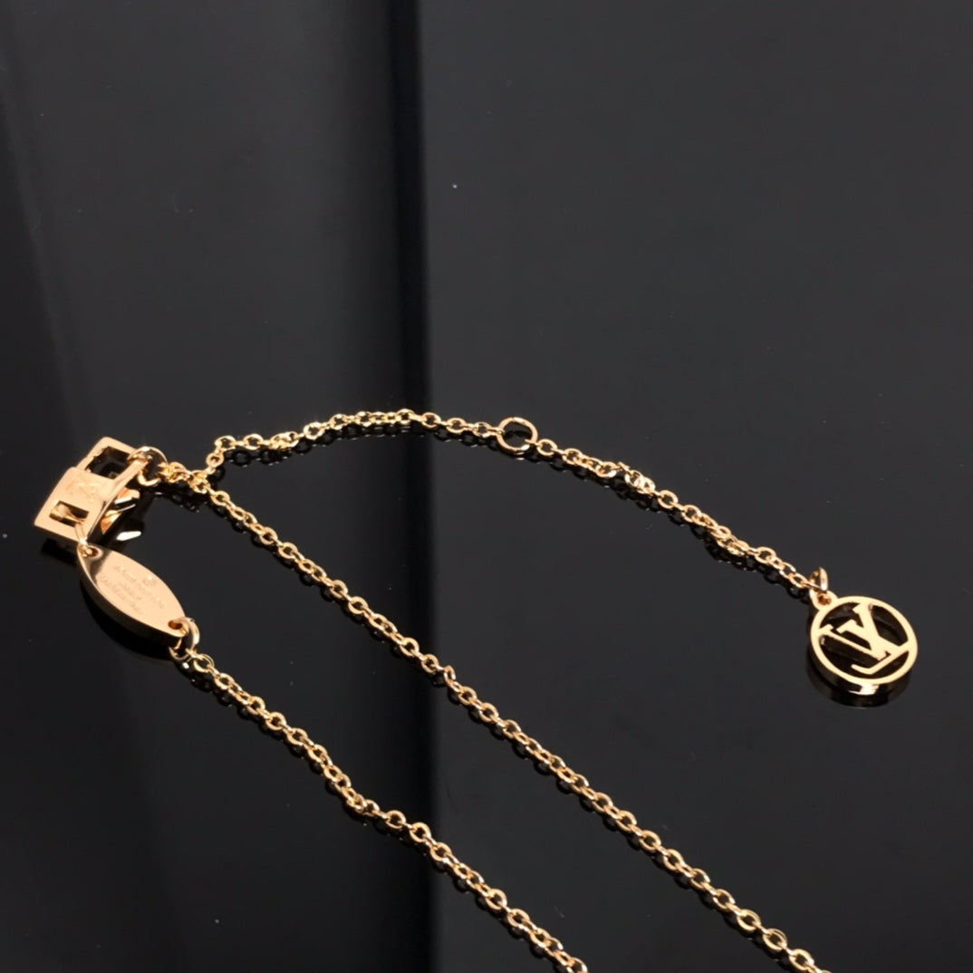¡®Lume Jewels¡¯COLOR BLOSSOM PINK MOP SUN GOLD NECKLACE