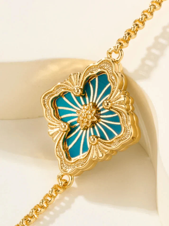 [Lume Jewels]B.C.L ENAMELED One-Flower Bracelet£¨Various Colors)