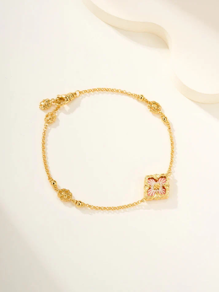 [Lume Jewels]B.C.L ENAMELED One-Flower Bracelet£¨Various Colors)