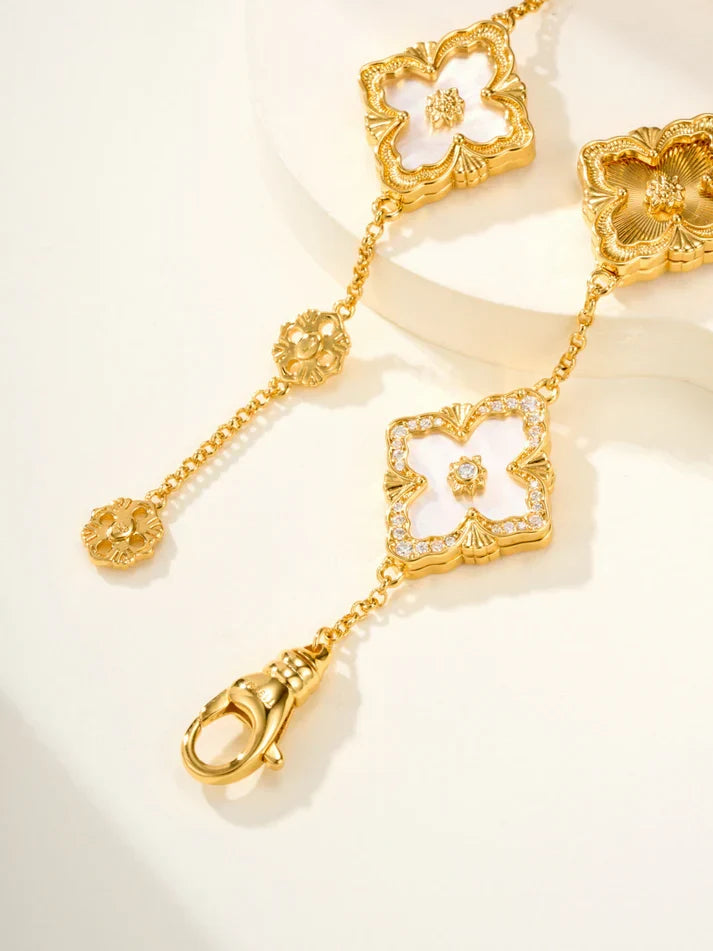 [Lume Jewels]B.C.L ENAMELED Five-Flower Bracelet£¨Various Colors) BIG SIZE