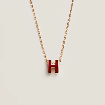 ¡®Lume Jewels¡¯HM CLIC RED ENAMEL GOLD NECKLACE