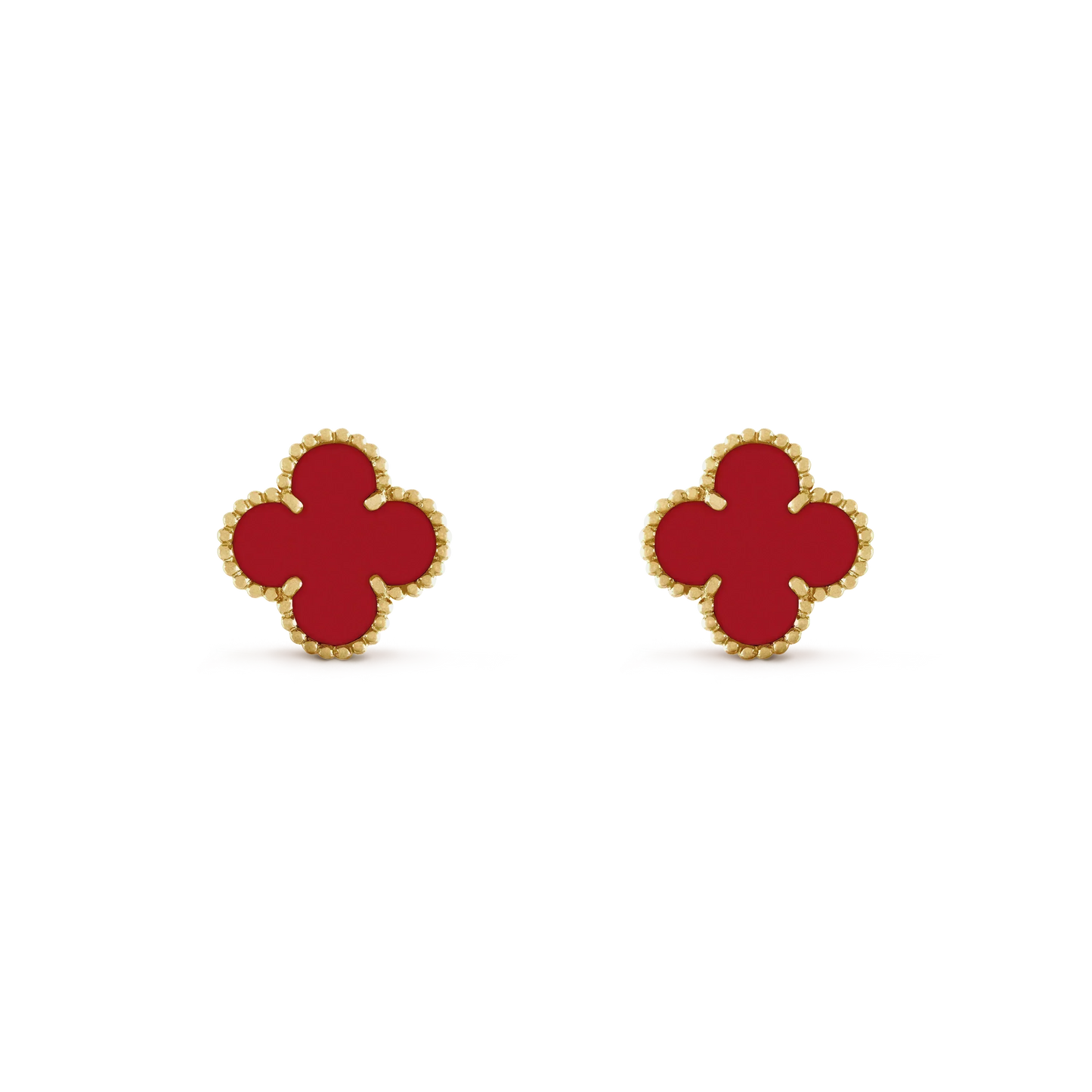 ¡®Lume Jewels¡¯CLOVER MINI 9.5MM CARNELIAN EARRINGS