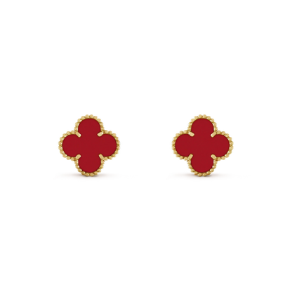 ¡®Lume Jewels¡¯CLOVER MINI 9.5MM CARNELIAN EARRINGS