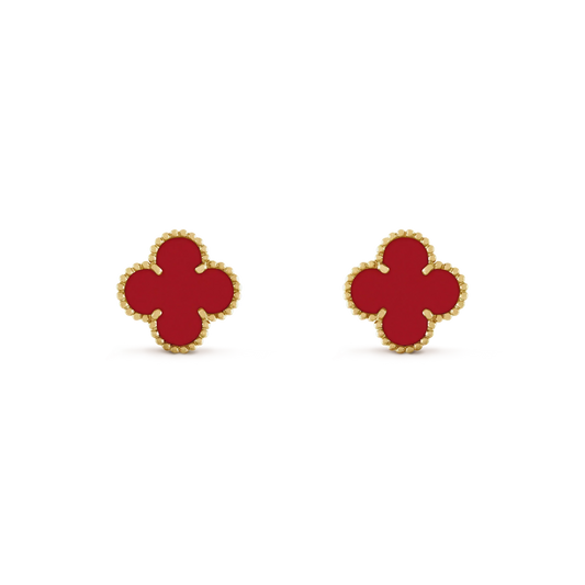 ¡®Lume Jewels¡¯CLOVER MINI 9.5MM CARNELIAN EARRINGS