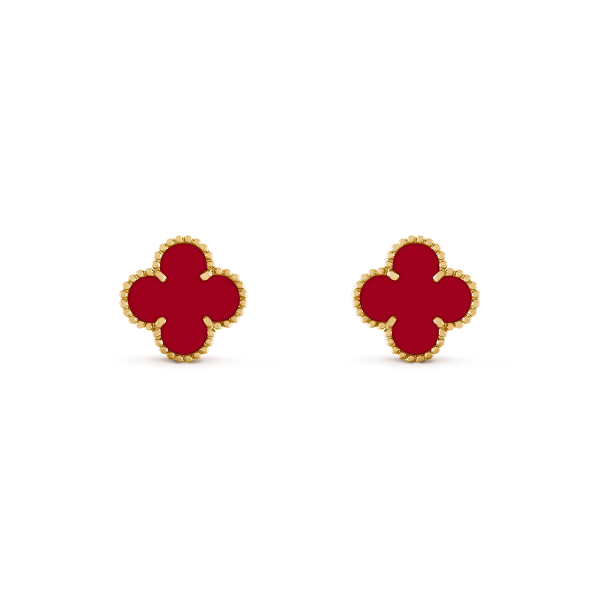¡®Lume Jewels¡¯CLOVER MEDIUM 1 MOTIFS CARNELIAN  EARRINGS