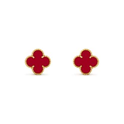 ¡®Lume Jewels¡¯CLOVER MEDIUM 1 MOTIFS CARNELIAN  EARRINGS