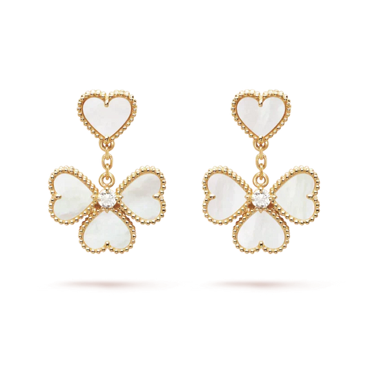 ¡®Lume Jewels¡¯CLOVER SWEET WHITE MOP EARRINGS