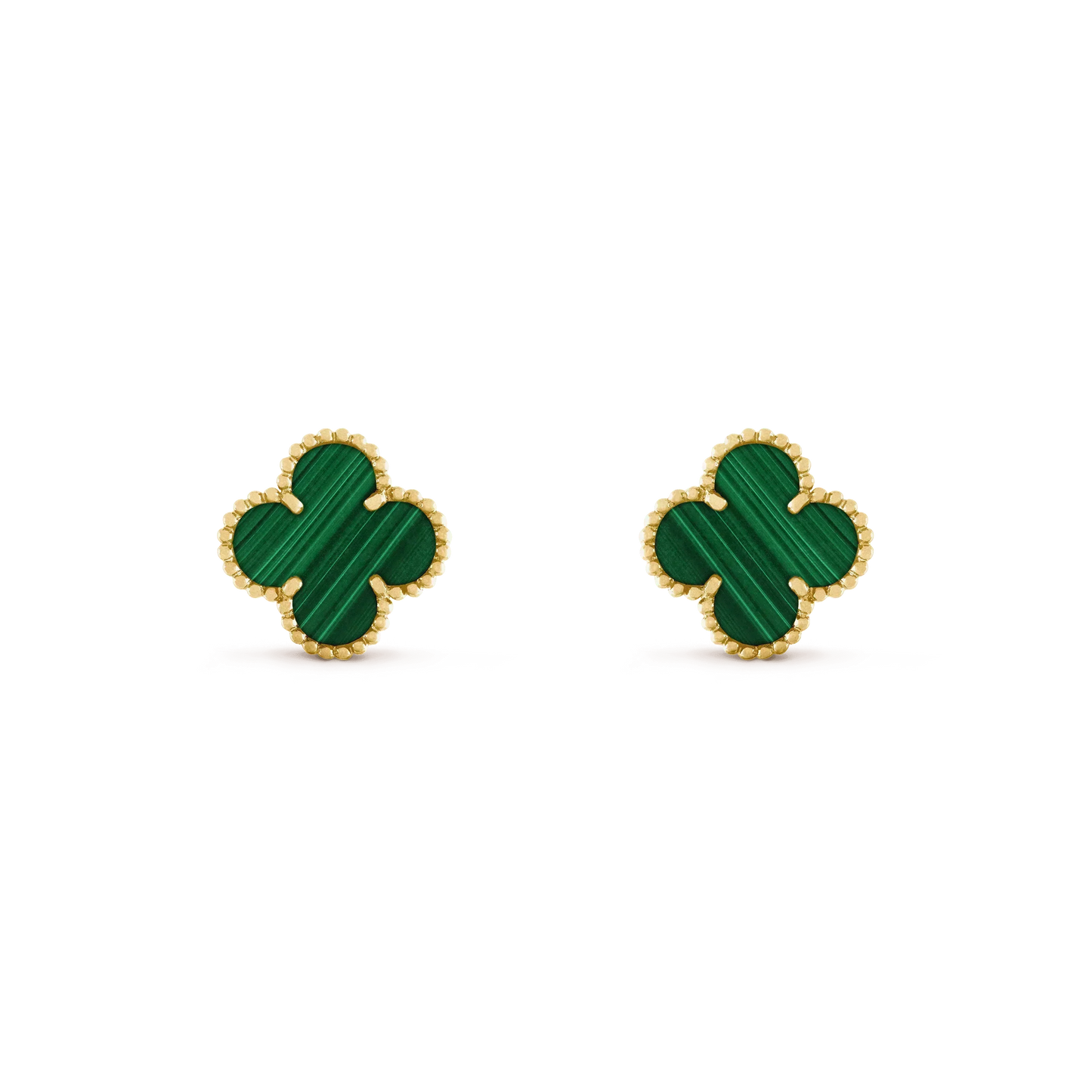 ¡®Lume Jewels¡¯CLOVER MEDIUM 1 MOTIFS MALACHITE  EARRINGS