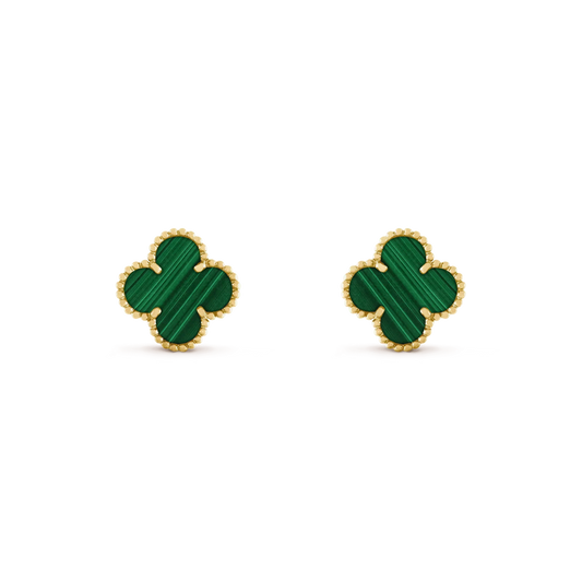 ¡®Lume Jewels¡¯CLOVER MEDIUM 1 MOTIFS MALACHITE  EARRINGS