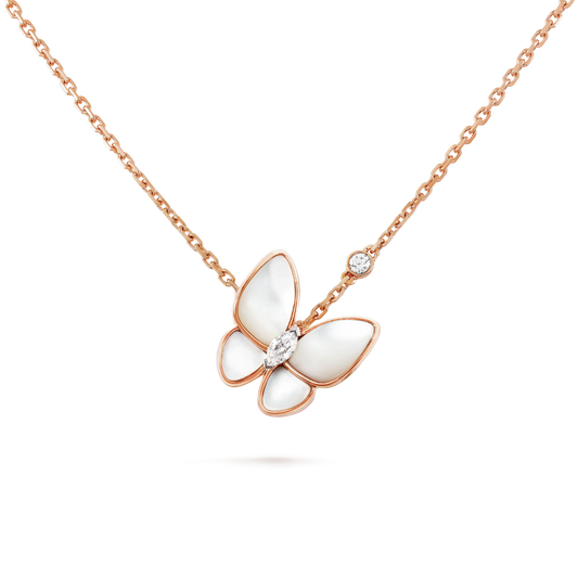 ¡®Lume Jewels¡¯BUTTERFLY MOP DIAMOND NECKLACE