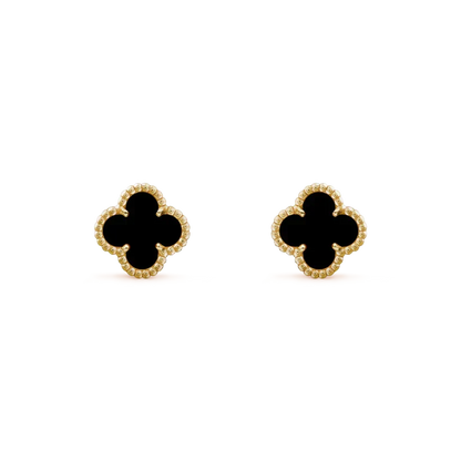 ¡®Lume Jewels¡¯CLOVER MINI 9.5MM BLACK MOP EARRINGS