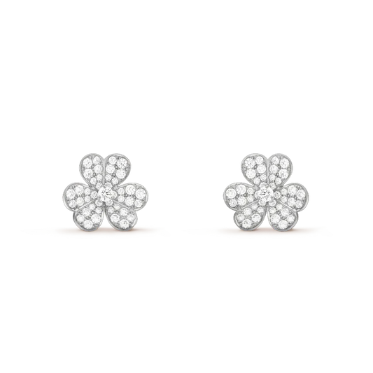 ¡®Lume Jewels¡¯CLOVER COMOS DIAMOND EARRINGS SILVER