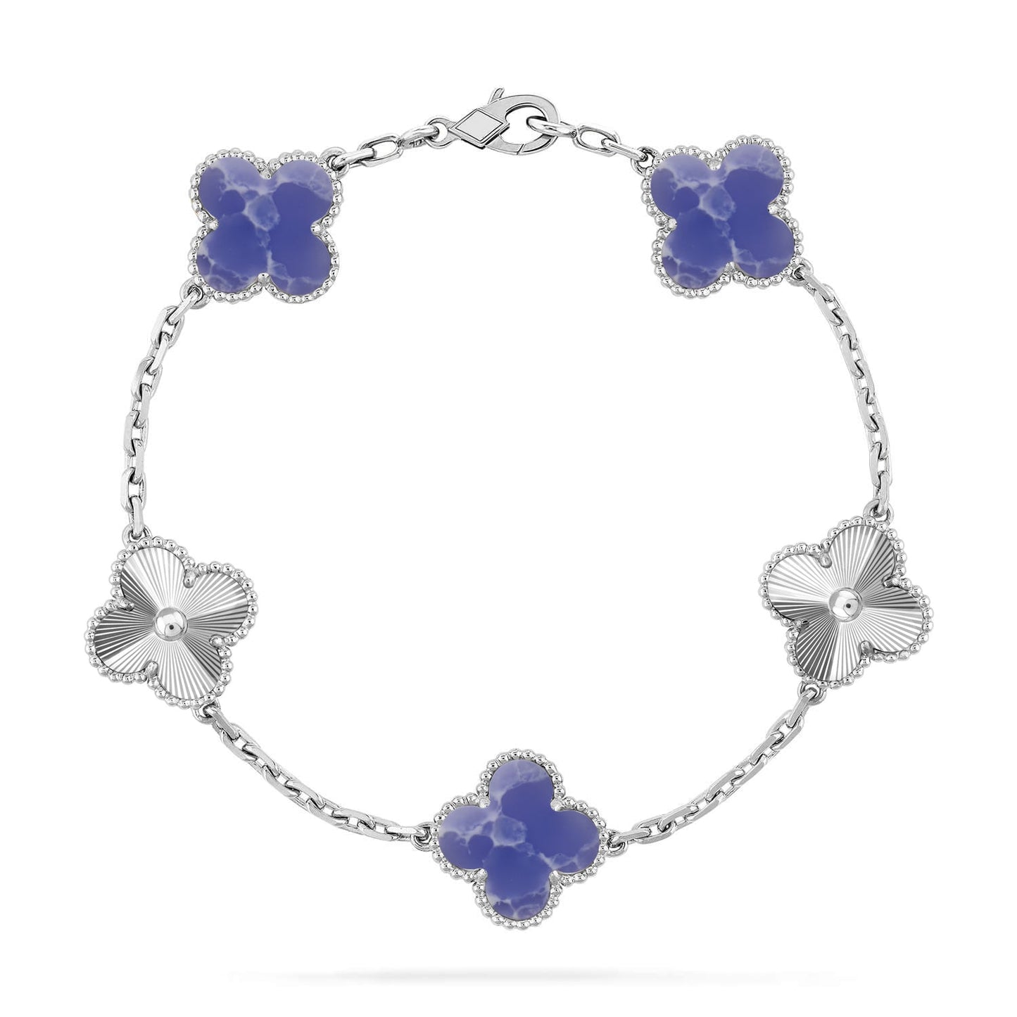 [Lume Jewels]New CLOVER 5 MOTIF BLUE VEINS BRACELET COLLECTION