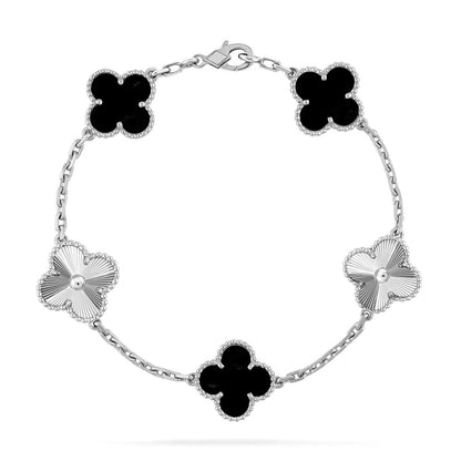 [Lume Jewels]New CLOVER 5 MOTIF ONYXS BRACELET COLLECTION
