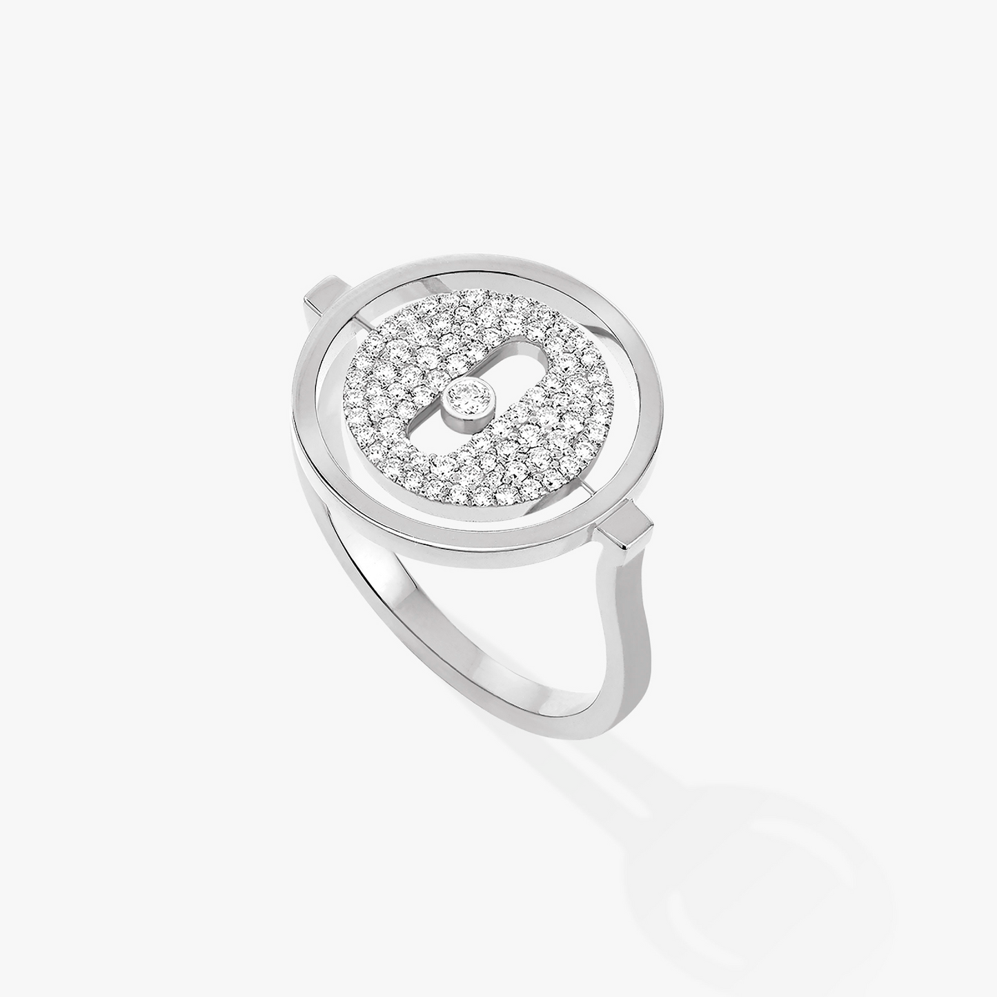 [Lume Jewels]LUCKY MOVE PAVED SILVER DIAMOND RING